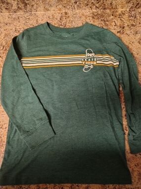 Carter's Forest Green Long-Sleeve Shirt with Striped Skate Graphic